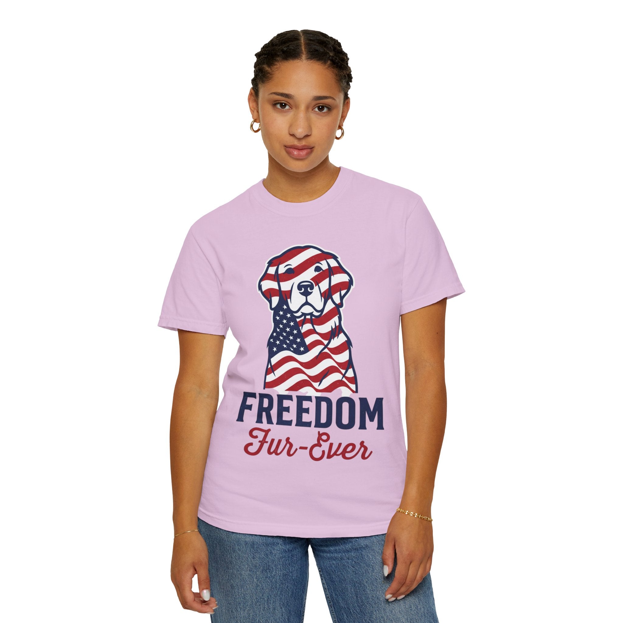 Freedom Fur-Ever Patriotic Dog T-Shirt