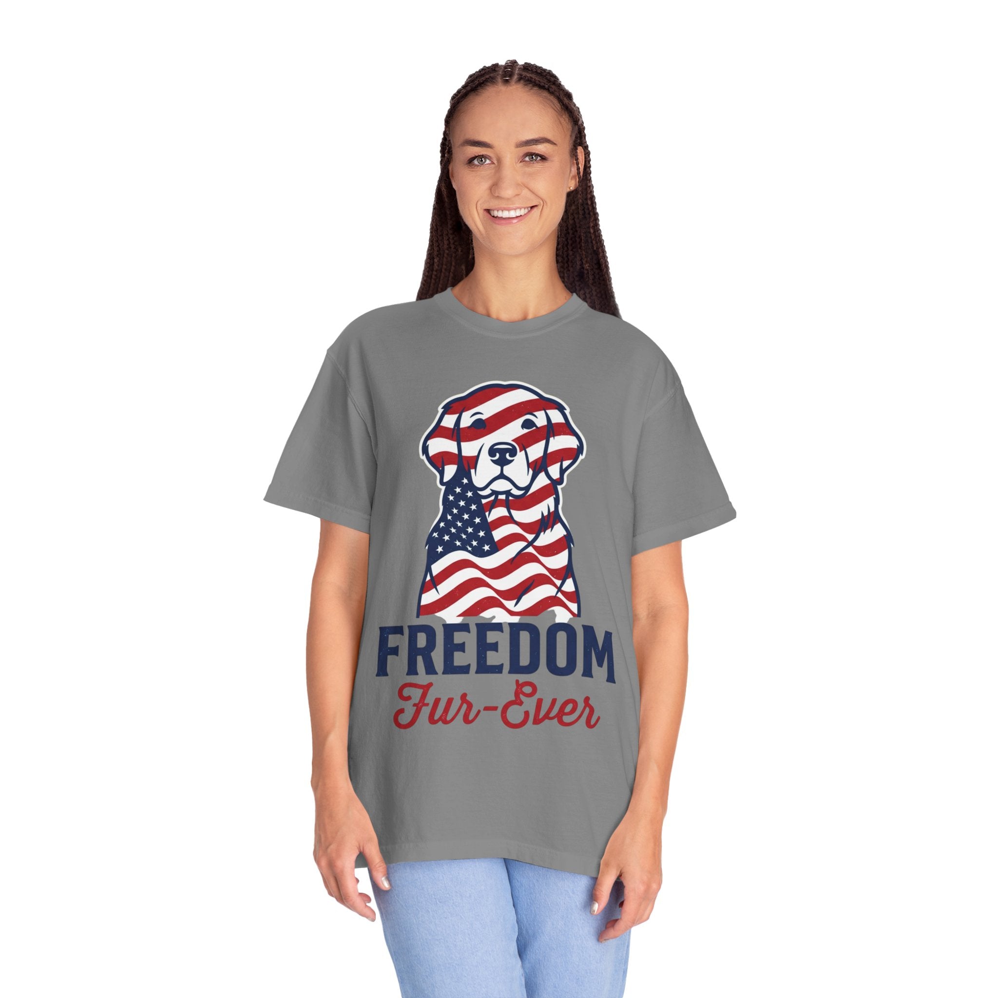 Freedom Fur-Ever Patriotic Dog T-Shirt
