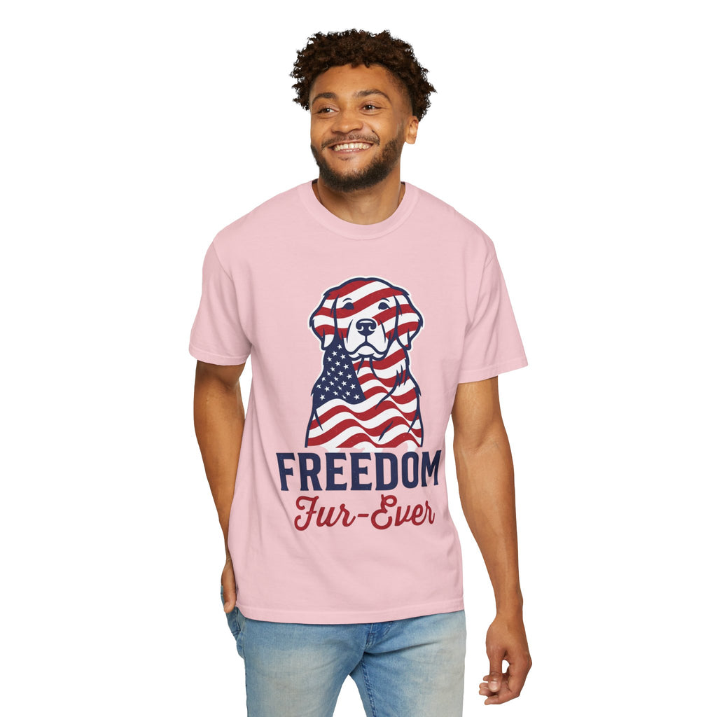 Freedom Fur-Ever Patriotic Dog T-Shirt
