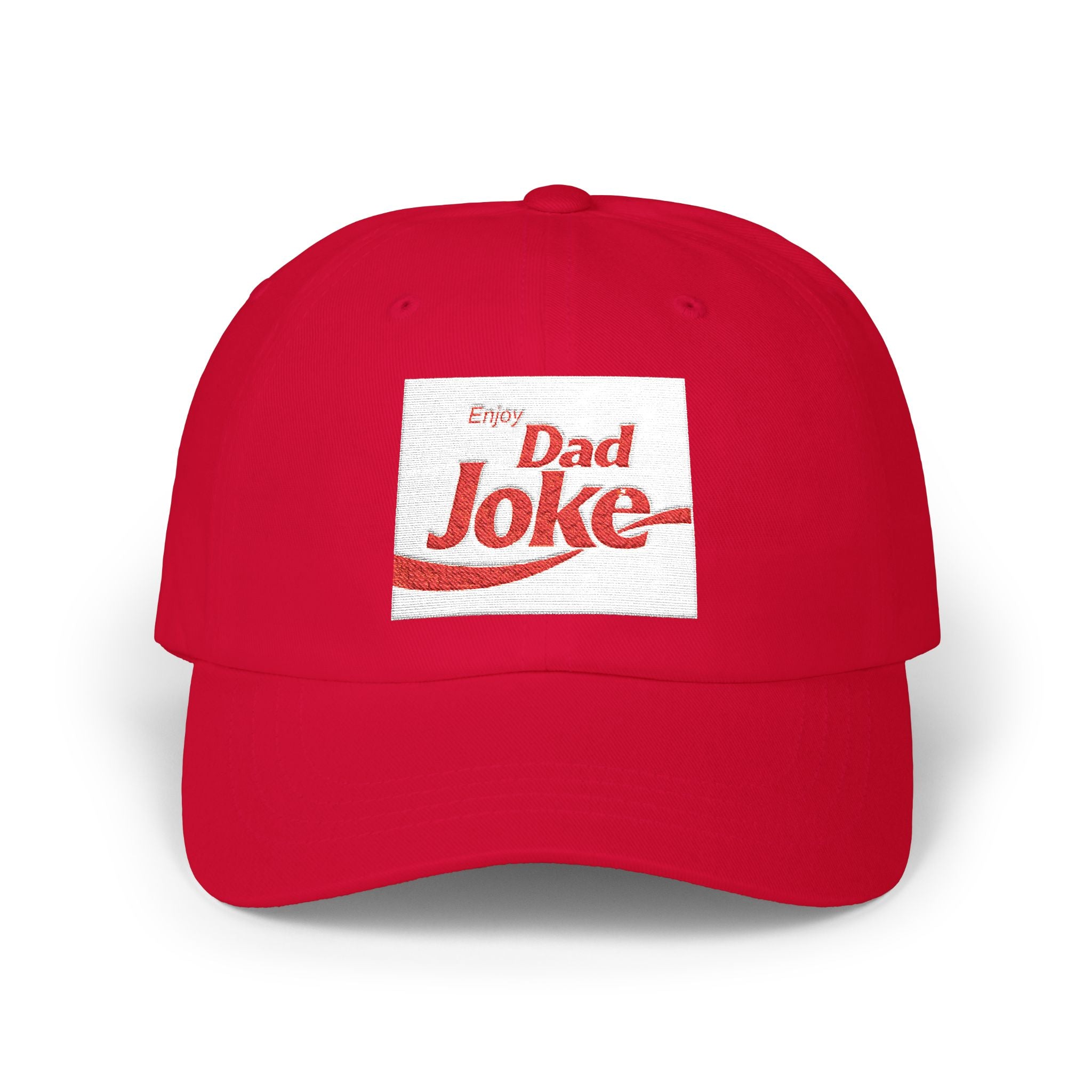 Dad Joke Cap — Classic White Embroidered Baseball Hat