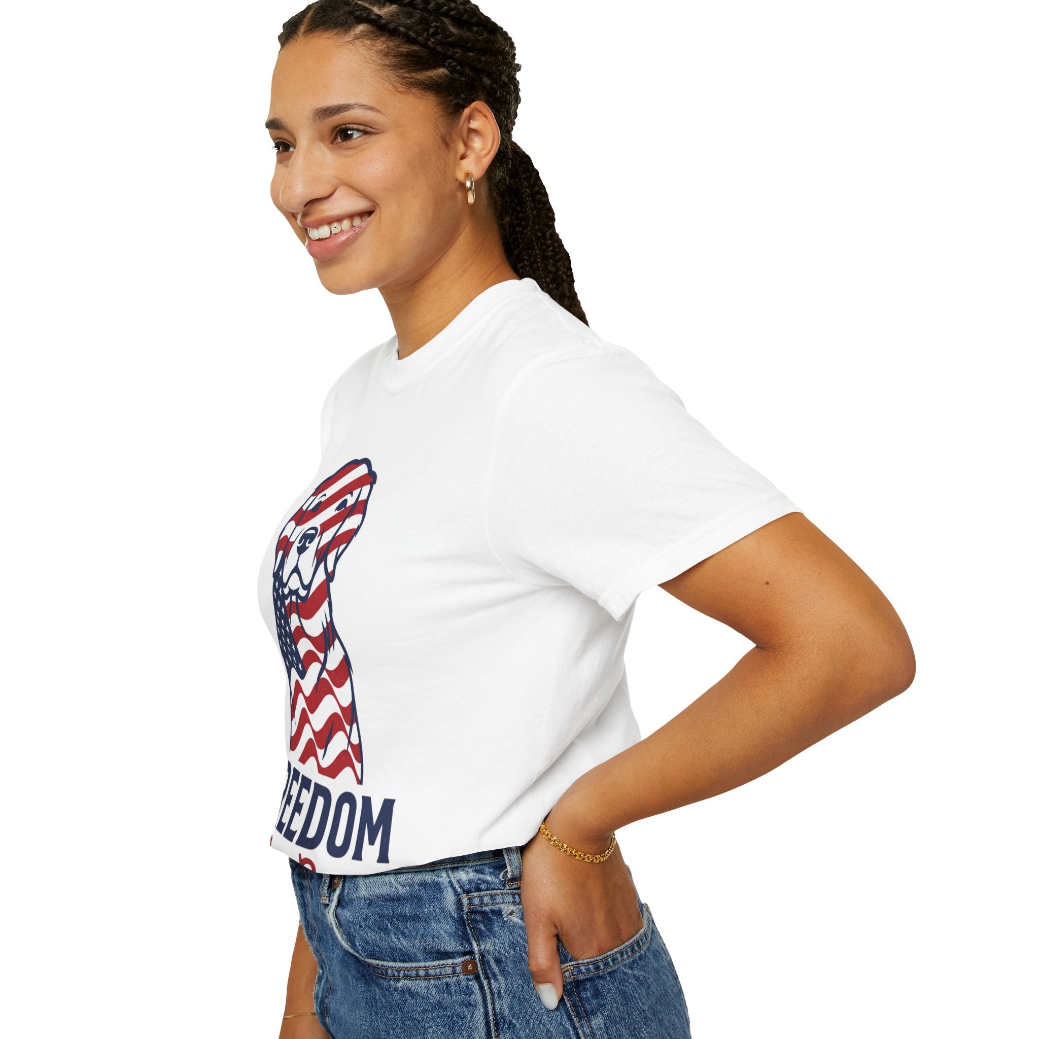 Freedom Fur-Ever Patriotic Dog T-Shirt