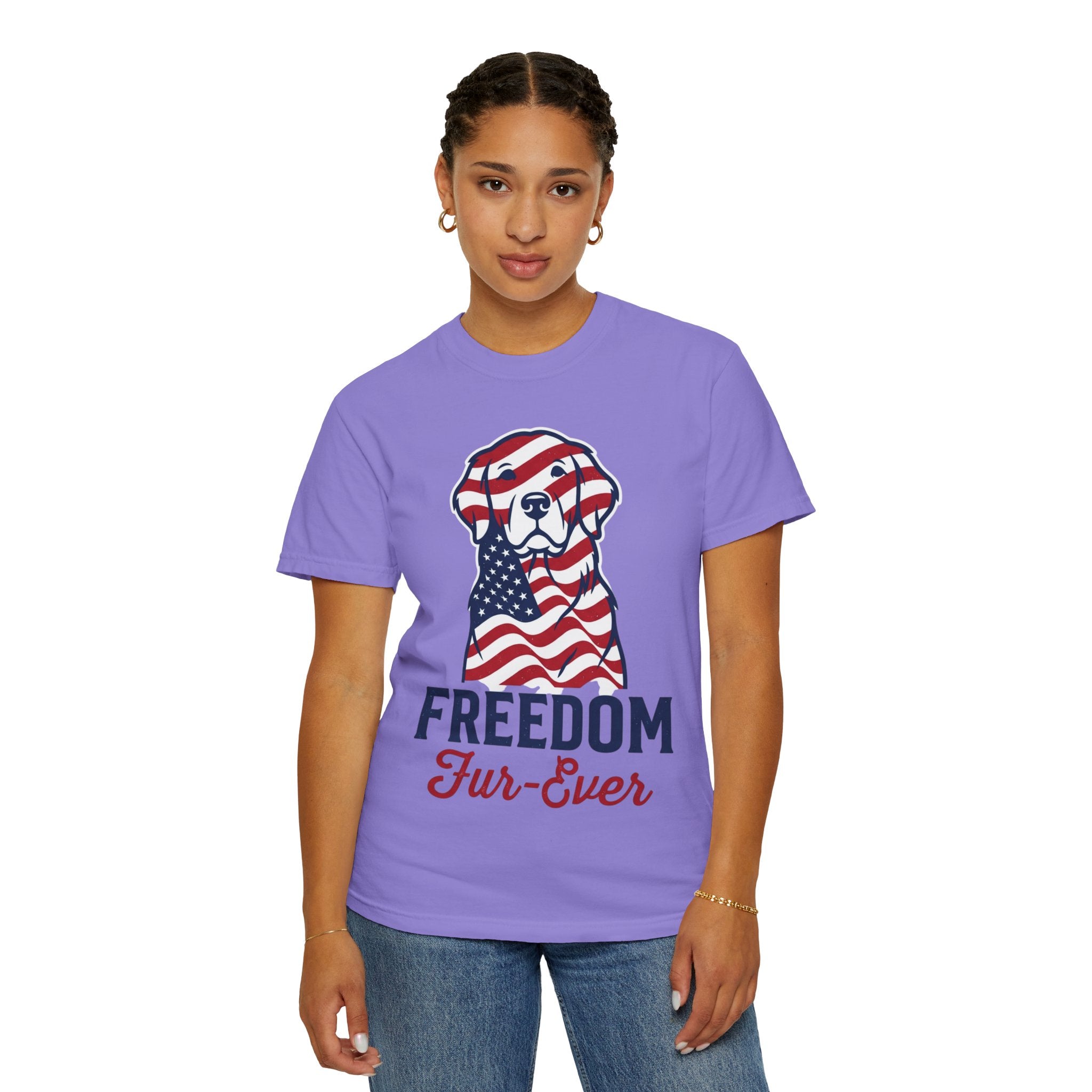 Freedom Fur-Ever Patriotic Dog T-Shirt