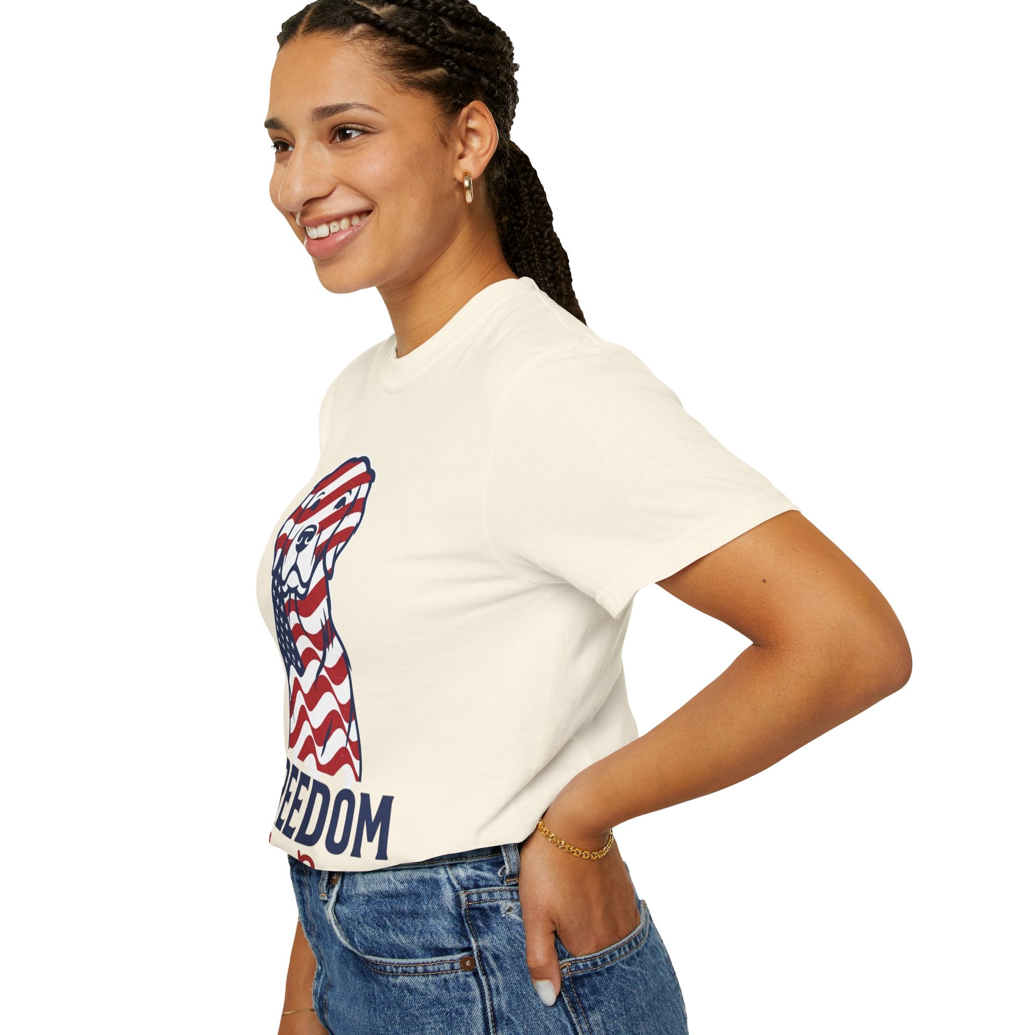 Freedom Fur-Ever Patriotic Dog T-Shirt