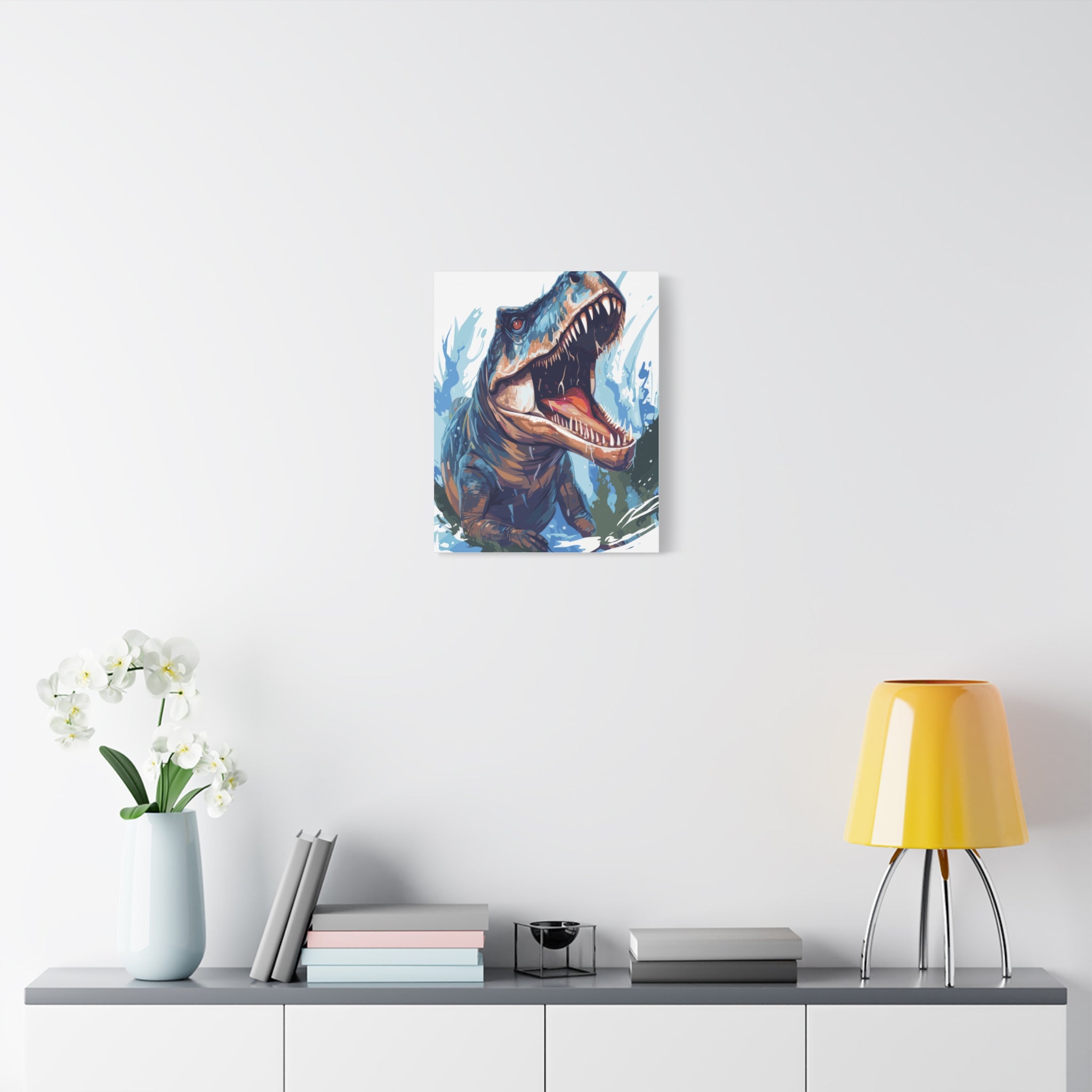 T-Rex Roar Matte Canvas Print