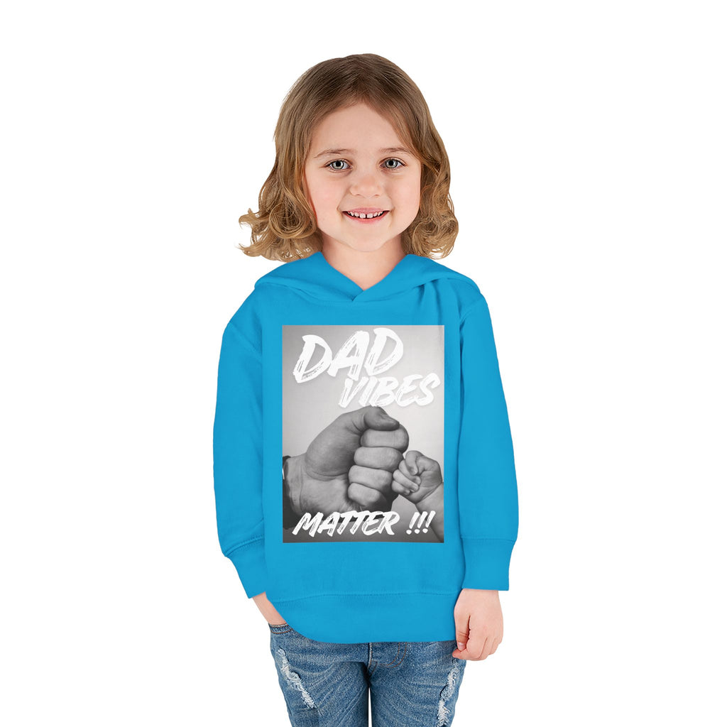 Toddler Hoodie — "Dad Vibes Matter" Fist Bump Pullover (Father’s Day Gift)