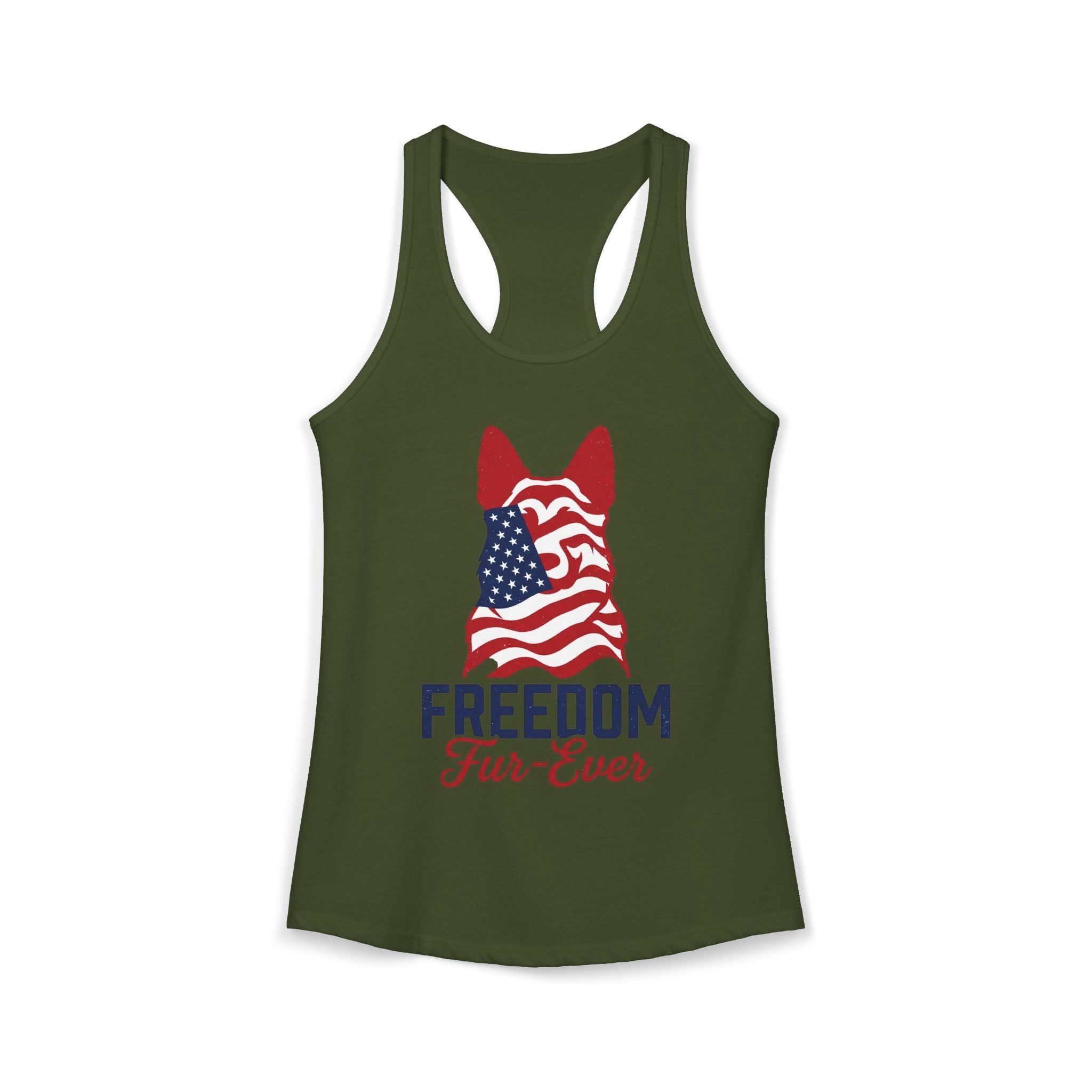 Freedom Fur-Ever Women's Ideal Racerback Tank