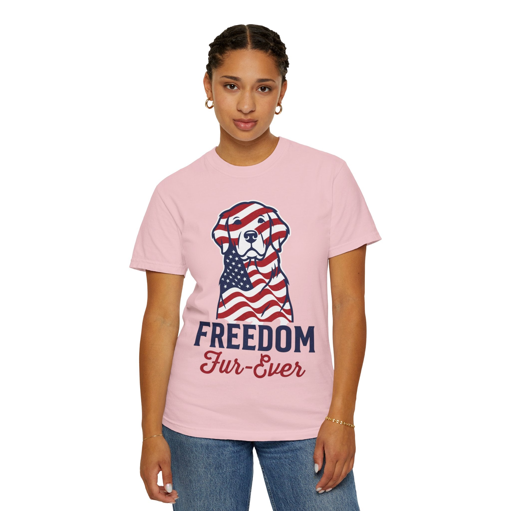Freedom Fur-Ever Patriotic Dog T-Shirt