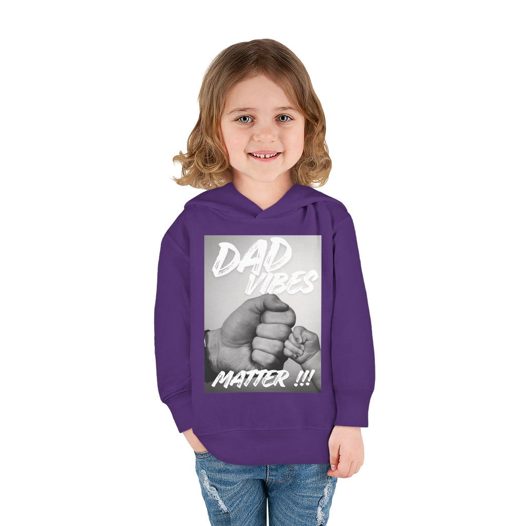 Toddler Hoodie — "Dad Vibes Matter" Fist Bump Pullover (Father’s Day Gift)