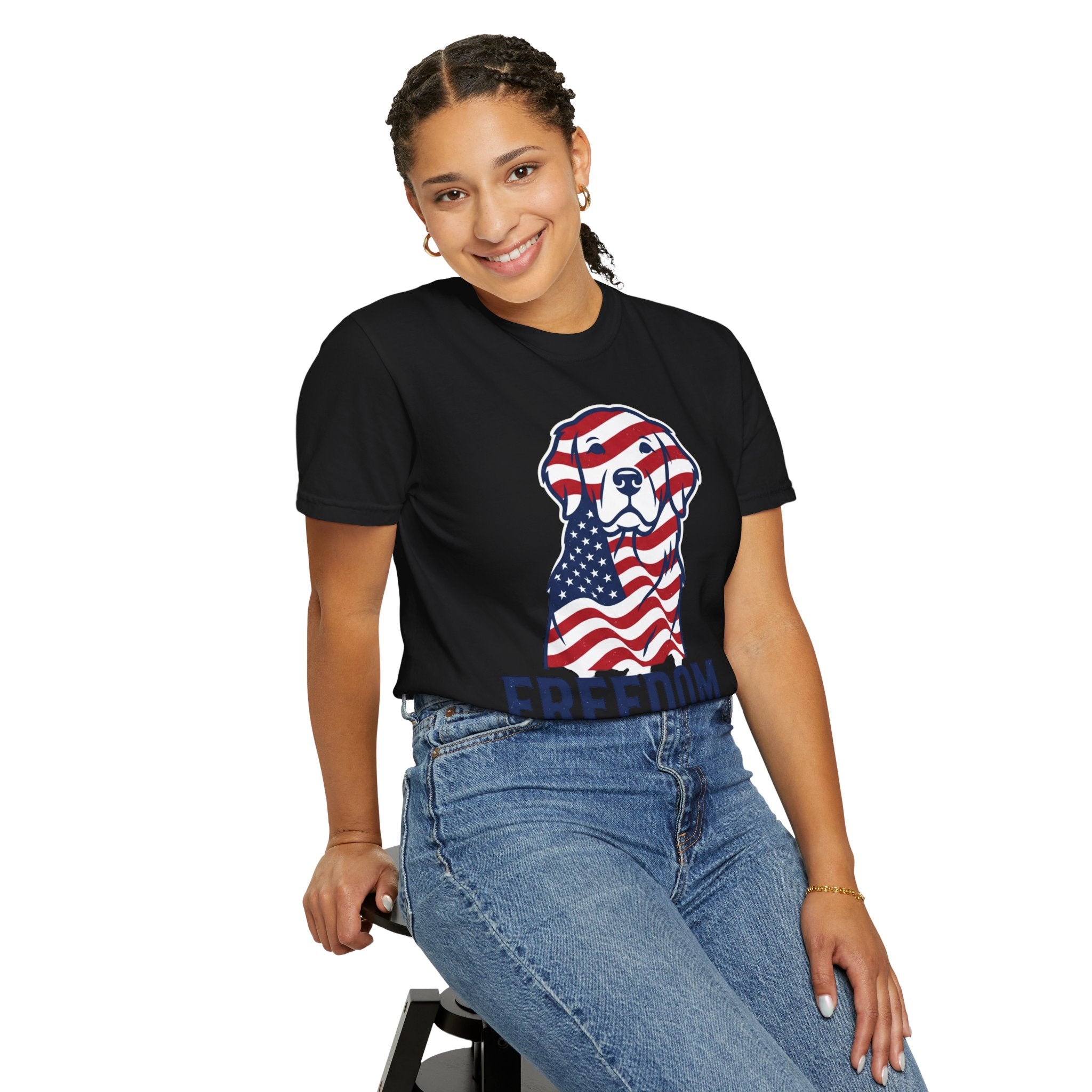 Freedom Fur-Ever Patriotic Dog T-Shirt