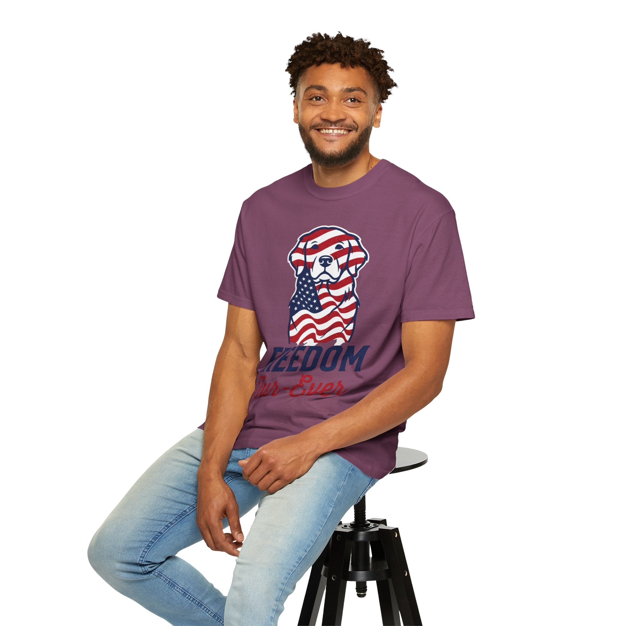 Freedom Fur-Ever Patriotic Dog T-Shirt