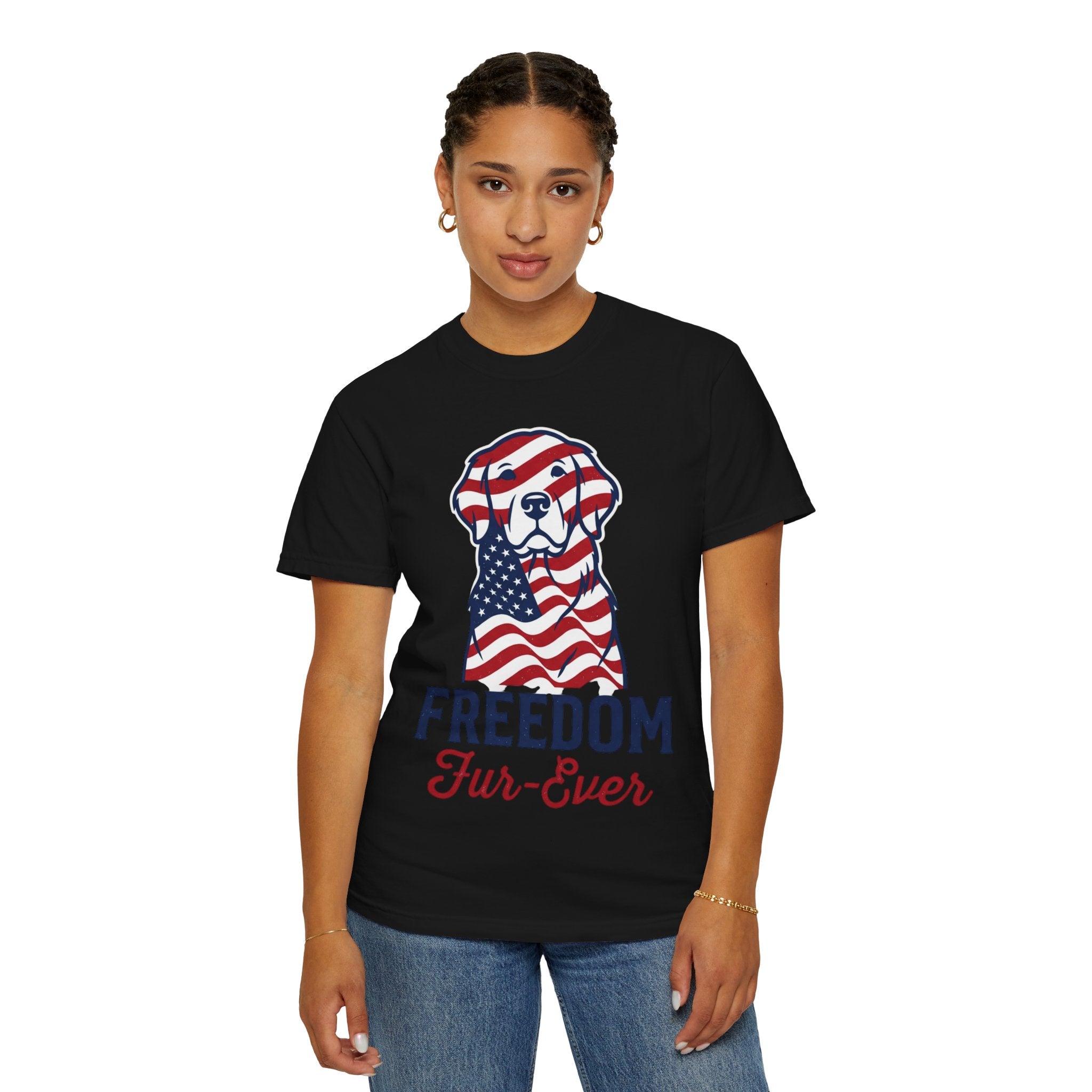 Freedom Fur-Ever Patriotic Dog T-Shirt