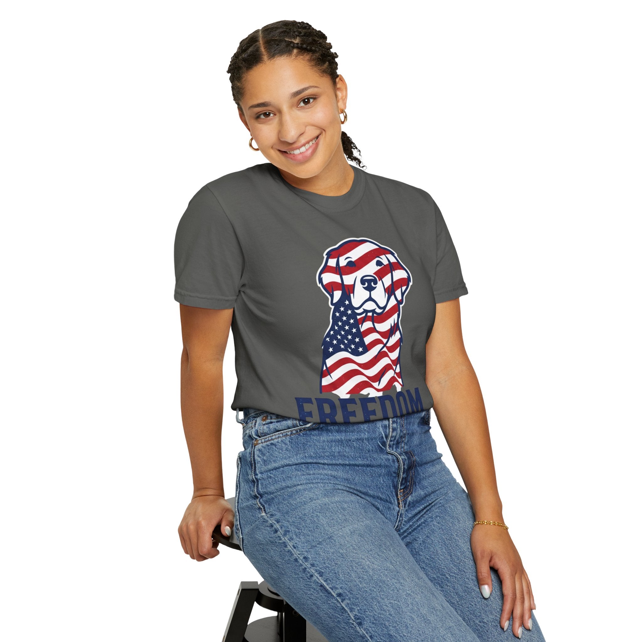 Freedom Fur-Ever Patriotic Dog T-Shirt