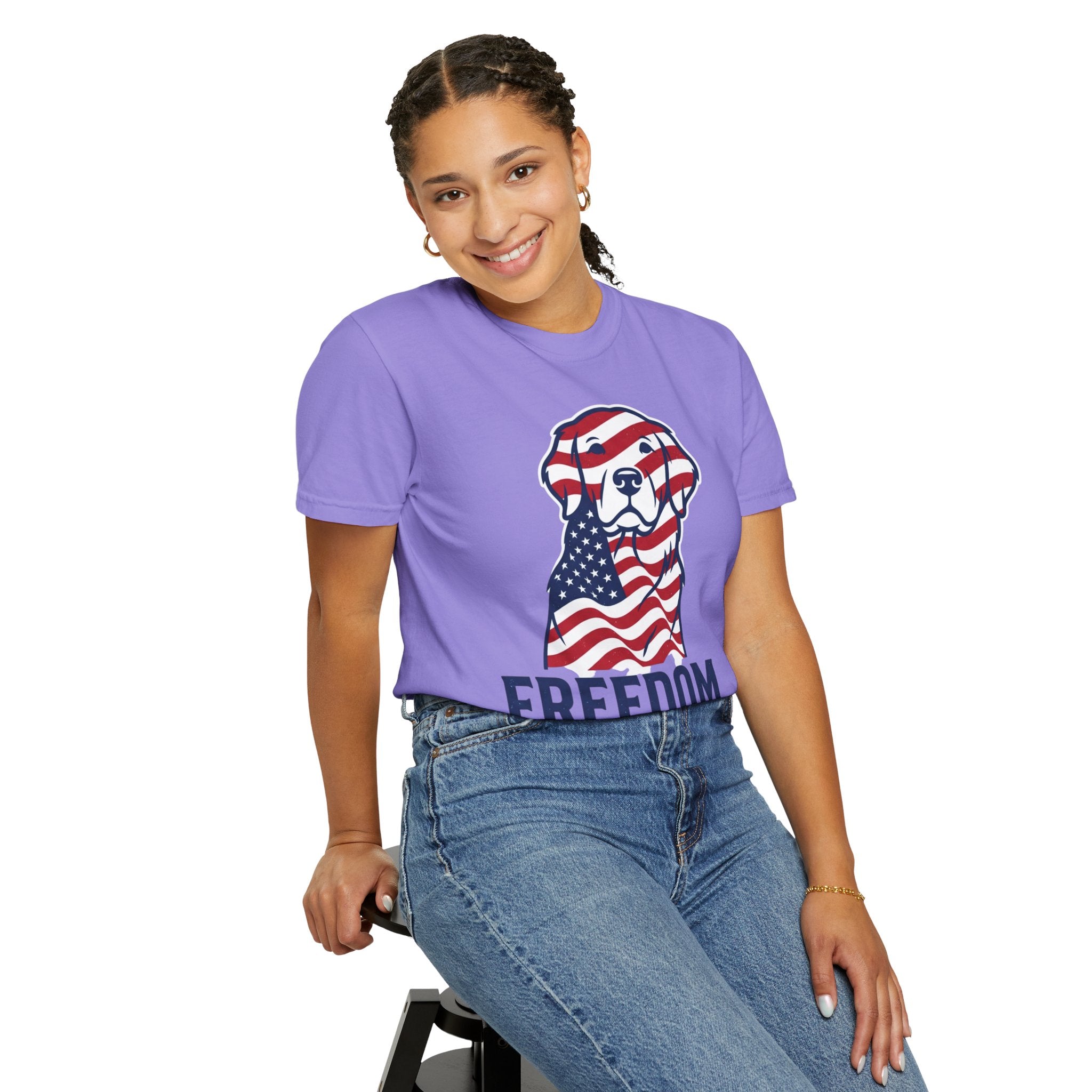 Freedom Fur-Ever Patriotic Dog T-Shirt