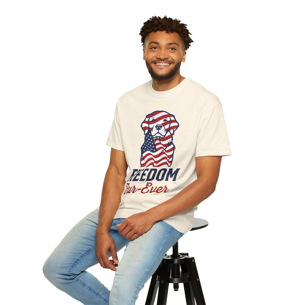 Freedom Fur-Ever Patriotic Dog T-Shirt
